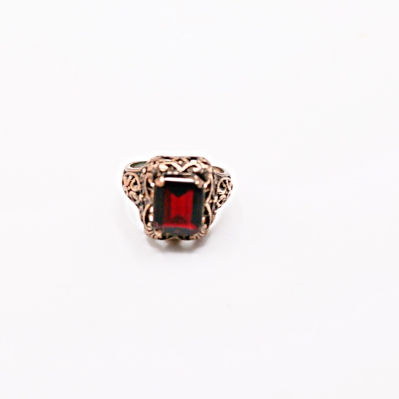 Antique Jewelry - Antique Bohemian Garnet Ring